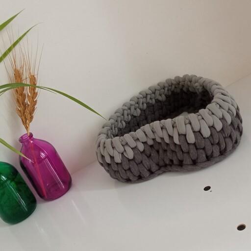 باکس قلبی سایز 15 بافته شده با نخ تریکو رویال قابل شستشو